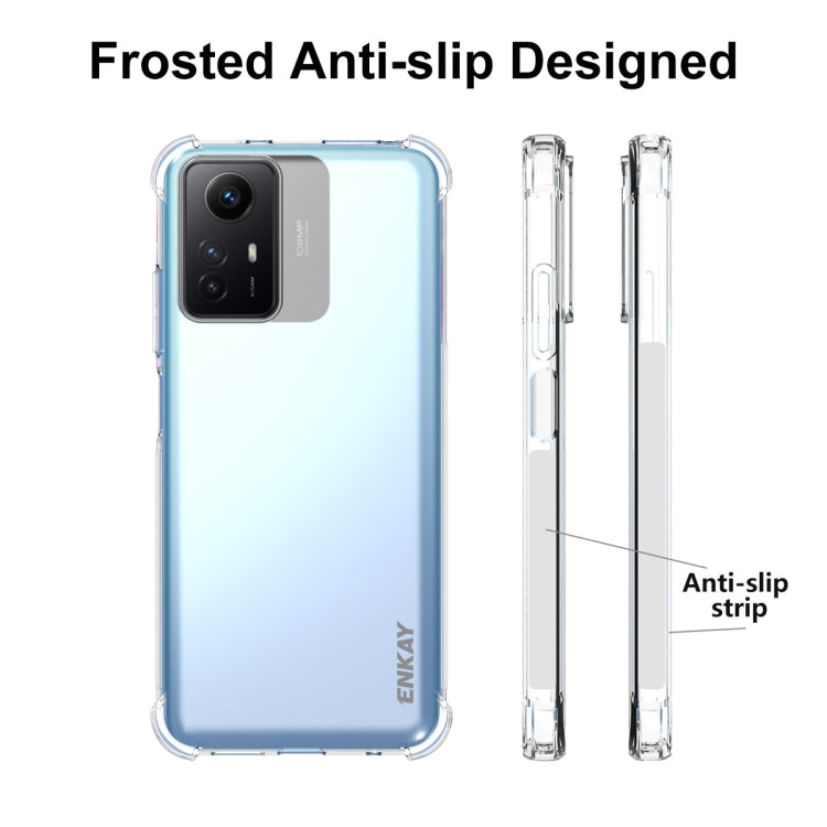 For Xiaomi Redmi Note 12S ENKAY Hat-Prince Transparent TPU Shockproof Phone Case