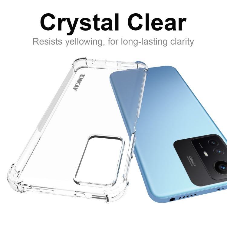 For Xiaomi Redmi Note 12S ENKAY Hat-Prince Transparent TPU Shockproof Phone Case