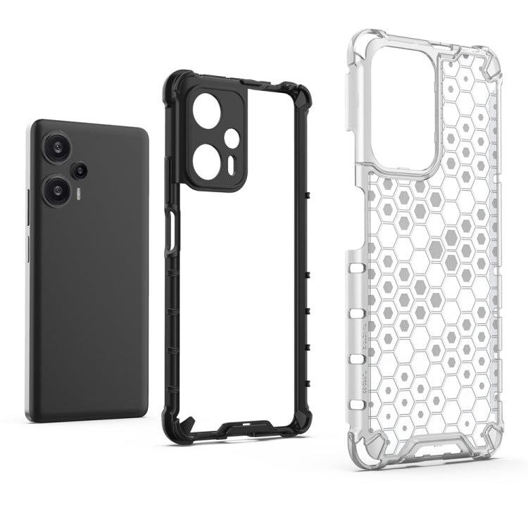 For Xiaomi Redmi Note 12 Pro 4G Shockproof Honeycomb Phone Case(Blue)
