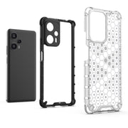 For Xiaomi Redmi Note 12 Pro 4G Shockproof Honeycomb Phone Case(Blue)