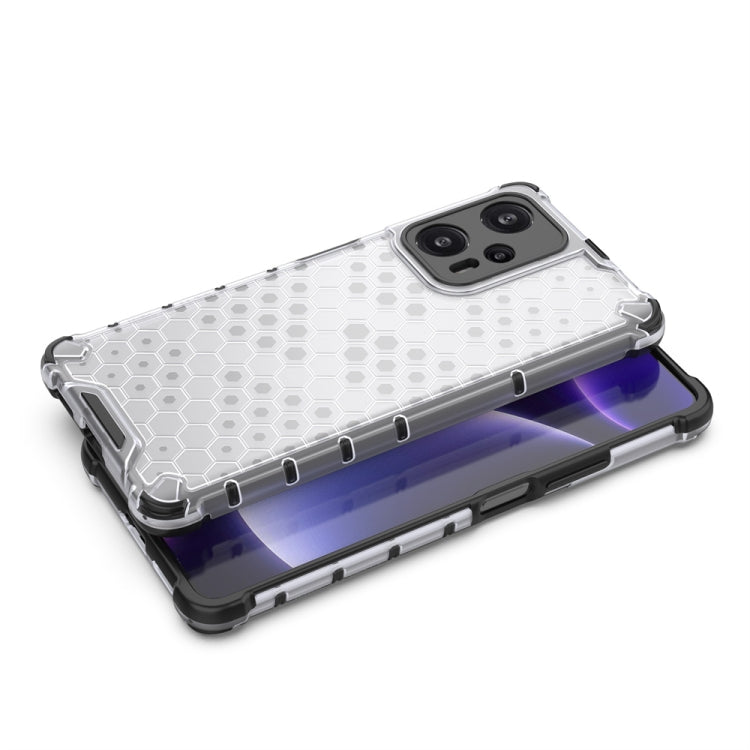 For Xiaomi Redmi Note 12 Pro 4G Shockproof Honeycomb Phone Case(Blue)