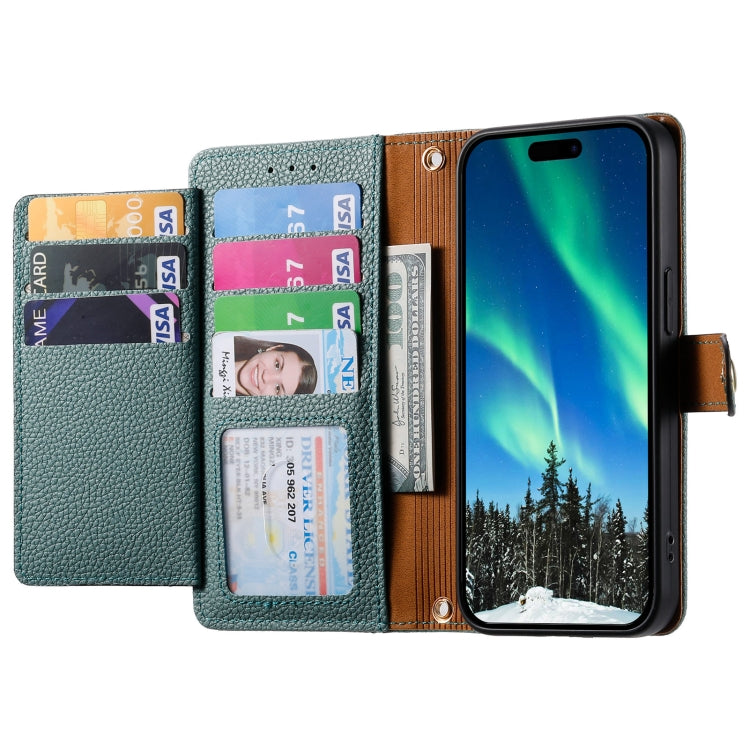 For iPhone 12 Pro Max Love Zipper Lanyard Leather Phone Case(Green)