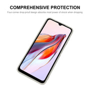 For Xiaomi Poco C55 / Redmi 12C ENKAY Liquid Silicone Phone Case with Tempered Film(Dark Blue)