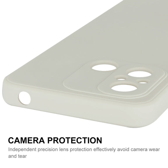For Xiaomi Poco C55 / Redmi 12C ENKAY Liquid Silicone Phone Case with Tempered Film(Dark Blue)