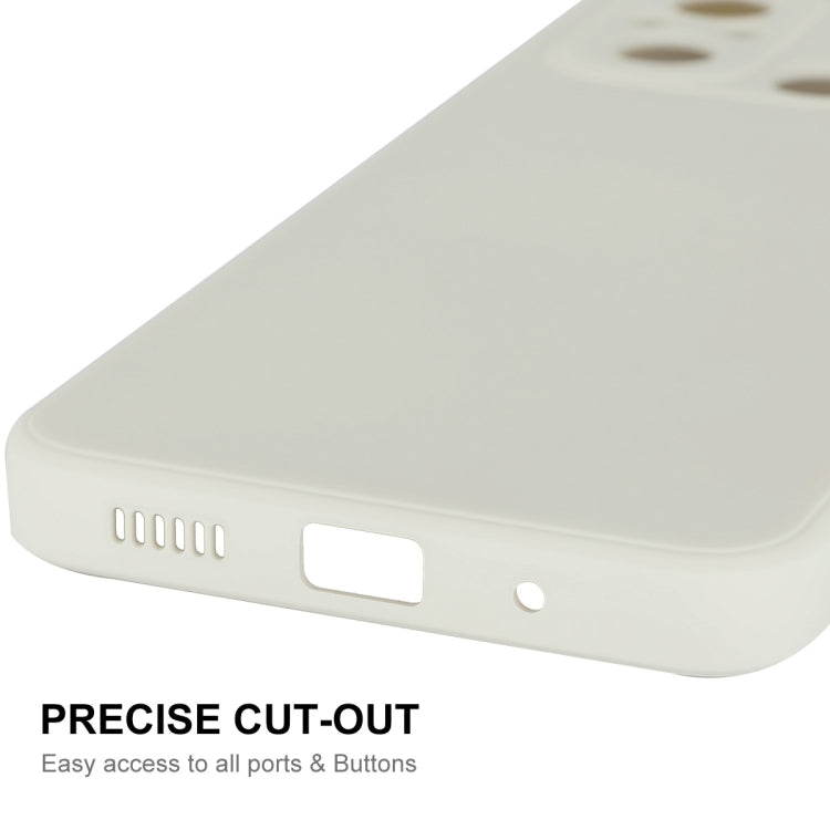 For Xiaomi Poco C55 / Redmi 12C ENKAY Liquid Silicone Phone Case with Tempered Film(Dark Blue)