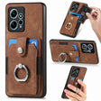 For Redmi Note 12 4G Retro Skin-feel Ring Card Wallet Phone Case(Brown) - free shipping - PMC TechLife - Order now!