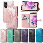 For Xiaomi Redmi Note 12S Mandala Flower Embossed Leather Phone Case(Rose Gold)