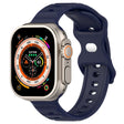 For Apple Watch Ultra 49mm Reverse Buckle Dot Texture Silicone Watch Band(Midnight Blue) - Watch Bands by PMC TechLife | Online Shopping South Africa | PMC TechLife