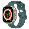 For Apple Watch 8 41mm Reverse Buckle Dot Texture Silicone Watch Band(Olive Green) - Watch Bands by PMC TechLife | Online Shopping South Africa | PMC TechLife