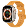 For Apple Watch 42mm Reverse Buckle Dot Texture Silicone Watch Band(Yellow) - Watch Bands by PMC TechLife | Online Shopping South Africa | PMC TechLife