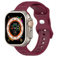 For Apple Watch 42mm Reverse Buckle Dot Texture Silicone Watch Band(Wine Red) - Watch Bands by PMC TechLife | Online Shopping South Africa | PMC TechLife