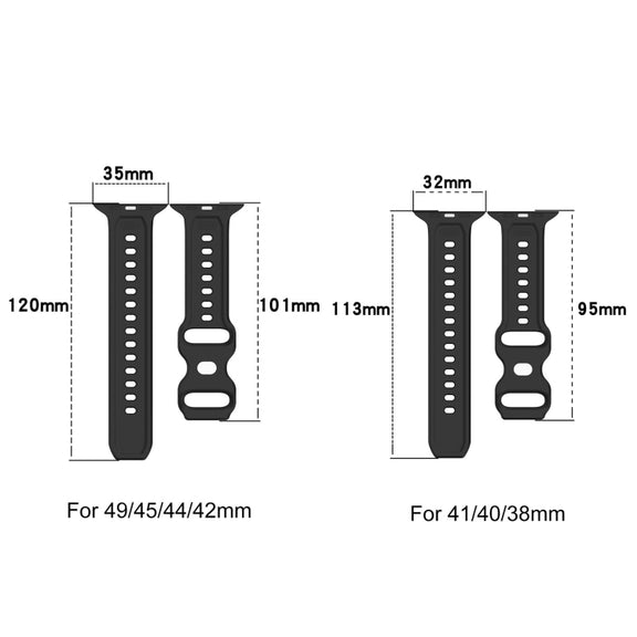 For Apple Watch 8 45mm Reverse Buckle Dot Texture Silicone Watch Band(Pink)
