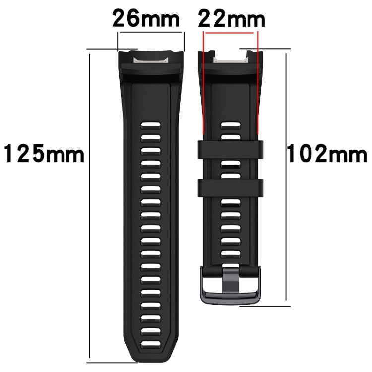 For Garmin Instinct 2X Sports Silicone Replacement Watch Band(Grey)