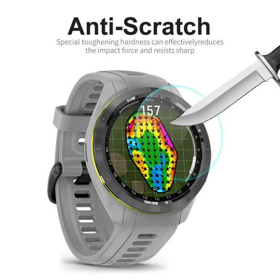 For Garmin Approach S70 ENKAY 0.2mm 9H Tempered Glass Screen Protector Watch Film
