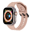 For Apple Watch 5 44mm Ripple Silicone Sports Watch Band(Pink) - Watch Bands by PMC TechLife | Online Shopping South Africa | PMC TechLife