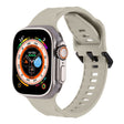 For Apple Watch 4 44mm Ripple Silicone Sports Watch Band(Starlight) - Watch Bands by PMC TechLife | Online Shopping South Africa | PMC TechLife