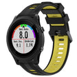 For Garmin Forerunner 935 Sports Two-Color Silicone Watch Band(Black+Yellow) - Watch Bands by PMC TechLife | Online Shopping South Africa | PMC TechLife