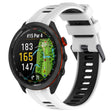 Compatible with Garmin Approach S70 47mm Sports Two-Color Silicone Watch Band(White+Black) - Watch Bands by PMC TechLife | Online Shopping South Africa | PMC TechLife | Buy Now Pay Later Mobicred