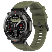 For Amazfit T-Rex Ultra Silicone Sports Watch Band(Dark Green)