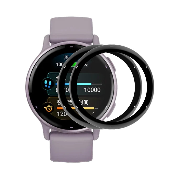 Compatible with Garmin Active 5 2pcs ENKAY 3D Full Coverage Soft PC Edge + PMMA HD Screen Protector Film