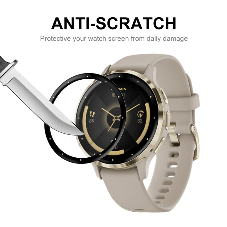 Compatible with Garmin Venu 3S 5pcs ENKAY 3D Full Coverage Soft PC Edge + PMMA HD Screen Protector Film