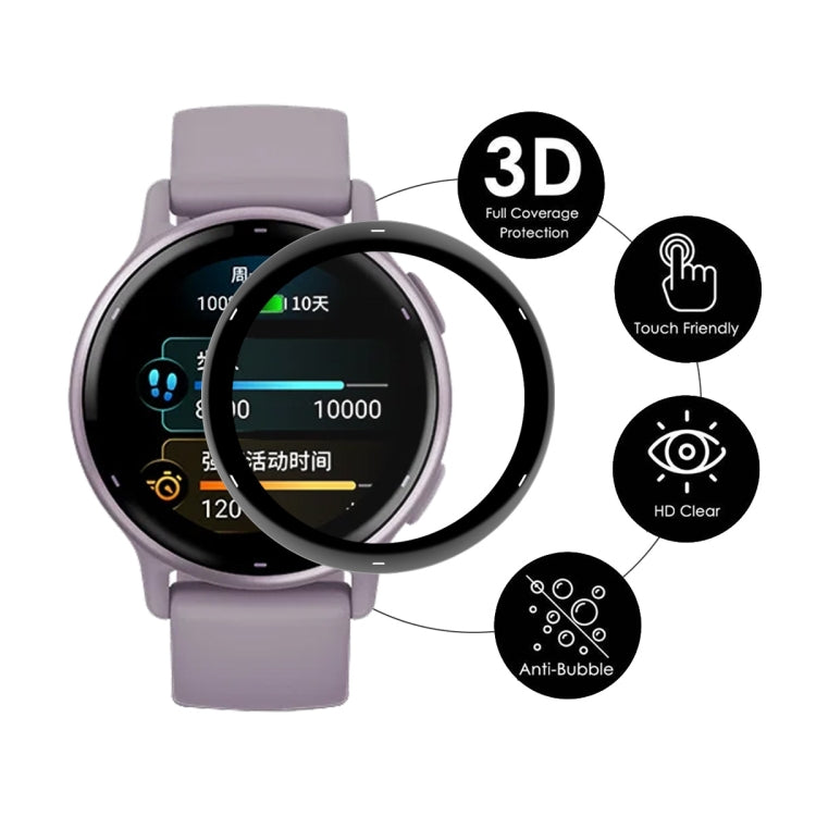 Compatible with Garmin Active 5 10pcs ENKAY 3D Full Coverage Soft PC Edge + PMMA HD Screen Protector Film