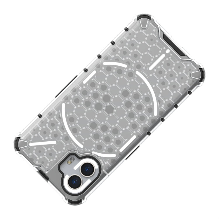 For Nothing Phone 2 Shockproof Honeycomb Phone Case(White)