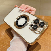 For iPhone 11 Electroplating Magsafe TPU Phone Case(Blue)