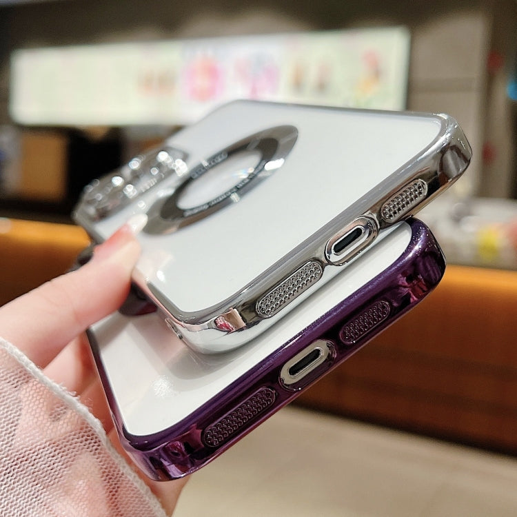For iPhone 14 Pro Electroplating Magsafe TPU Phone Case(Rose)