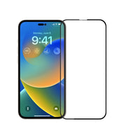 For iPhone 15 PINWUYO 9H 2.5D Full Screen Tempered Glass Film(Black)