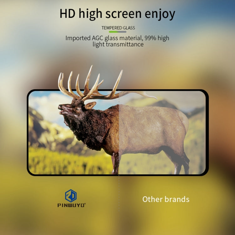 For Realme GT5 PINWUYO 9H 2.5D Full Screen Tempered Glass Film(Black)