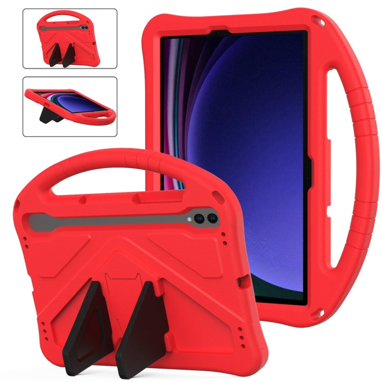 For Samsung Galaxy Tab S9 EVA Shockproof Tablet Case with Holder(Red)