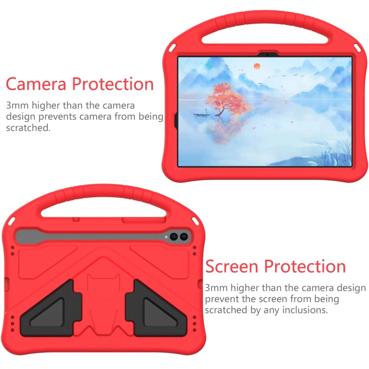 For Samsung Galaxy Tab S9 EVA Shockproof Tablet Case with Holder(Red)