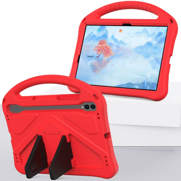 For Samsung Galaxy Tab S9 EVA Shockproof Tablet Case with Holder(Red)