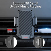 CS14 Car Interior Air Vent Mount Phone Stand MP3 Player FM Bluetooth Transmitter