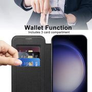 For Samsung Galaxy S24+ 5G Shield Magsafe RFID Anti-theft Rhombus Leather Phone Case(Black)
