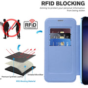 For Samsung Galaxy S24+ 5G Shield MagSafe RFID Anti-theft Rhombus Leather Phone Case(Blue)