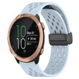 Compatible with Garmin Compatible witherunner 645 20mm Folding Magnetic Clasp Silicone Watch Band(Light Blue) - free shipping - PMC TechLife - Order now!