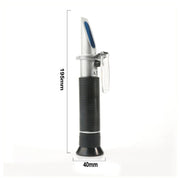 RZ116 Refractometer Alcohol Portable Automatic Digital Refractometer 0-80 Glycol Handheld Atc Brix Refractometer Beer Box