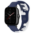 For Amazfit GTS 2E 20mm Double Color Silicone Watch Band(Blue+White) - free shipping - PMC TechLife - Order now!