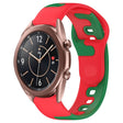 For Samsung Galaxy Watch3 41mm 20mm Double Color Silicone Watch Band(Red+Green) - free shipping - PMC TechLife - Order now!