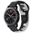For Samsung Gear S3 Classic / Frontier 22mm Double Color Silicone Watch Band(Black+Gray) - Watch Bands by PMC TechLife | Online Shopping South Africa | PMC TechLife