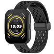 For Amazfit Bip 5 Folding Magnetic Clasp Silicone Watch Band(Black) - free shipping - PMC TechLife - Order now!
