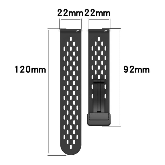 For Amazfit Bip 5 Folding Magnetic Clasp Silicone Watch Band(Light Gray)