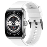 For OPPO Watch 4 Pro 22mm Solid Color Silicone Watch Band(White)