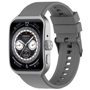 For OPPO Watch 4 Pro 22mm Solid Color Silicone Watch Band(Gray)
