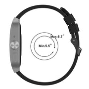 For OPPO Watch 4 Pro 22mm Solid Color Silicone Watch Band(Black)