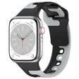 For Apple Watch 4 40mm Double Color Silicone Watch Band(Black+Grey) - Watch Bands by PMC TechLife | Online Shopping South Africa | PMC TechLife