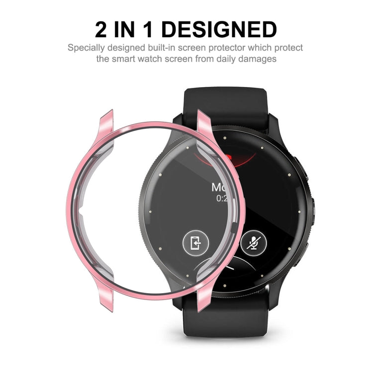 Compatible with Garmin Venu 3S ENKAY Hat-Prince Full Coverage Electroplated TPU Watch Case with Screen Protection(Gold)