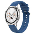 For Huawei Watch GT4 46mm Tire Pattern Silver Buckle Silicone Watch Band(Blue) - Watch Bands by PMC TechLife | Online Shopping South Africa | PMC TechLife
